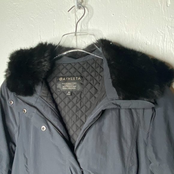 Athleta District Parker winter jacket charcoal gray size XS - Picture 6 of 12